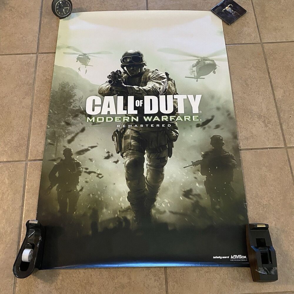 CALL OF DUTY Double Sided Infinite/Modern Warfare Remastered poster 27x40 PROMO